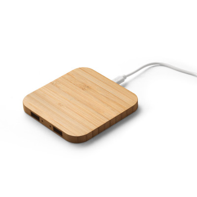 DALTON. Superfast 15W bamboo wireless charger